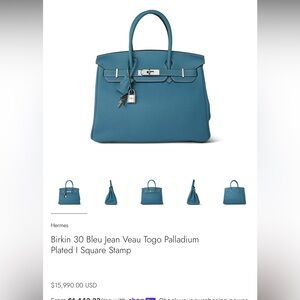 & Other Stories Blue Satchel